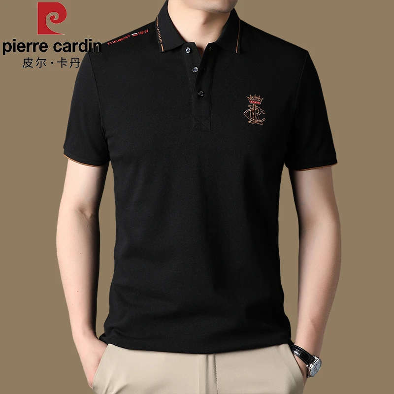 【品牌正品 皮尔卡丹】纯棉高端男士polo衫夏季大码高档翻领休闲t恤