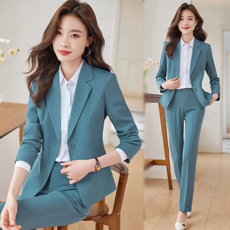 西装时尚女职业女士高级辩论正装面试西服职场商务通勤工作服薄款
