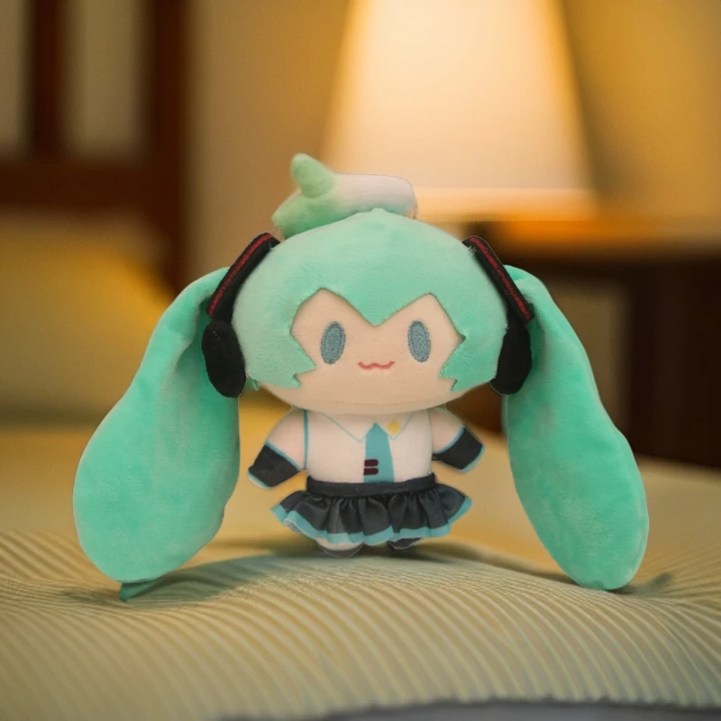 呆萌有趣味二次元初音未来公仔可爱钥匙扣挂件玩偶毛绒布艺类玩具