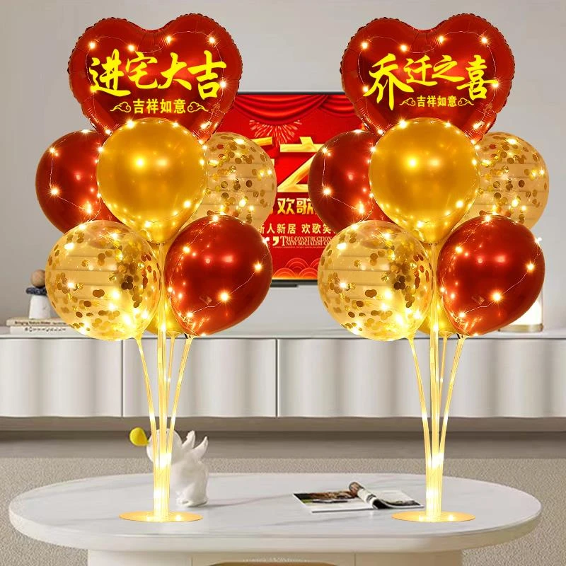 乔迁装饰新居必备用品进宅气球进新房入伙客厅场景搬新家仪式布置