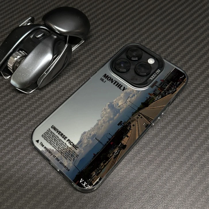 沿途风景苹果15pro手机壳iPhone14/13/12高级14promax磨砂11/xs潮