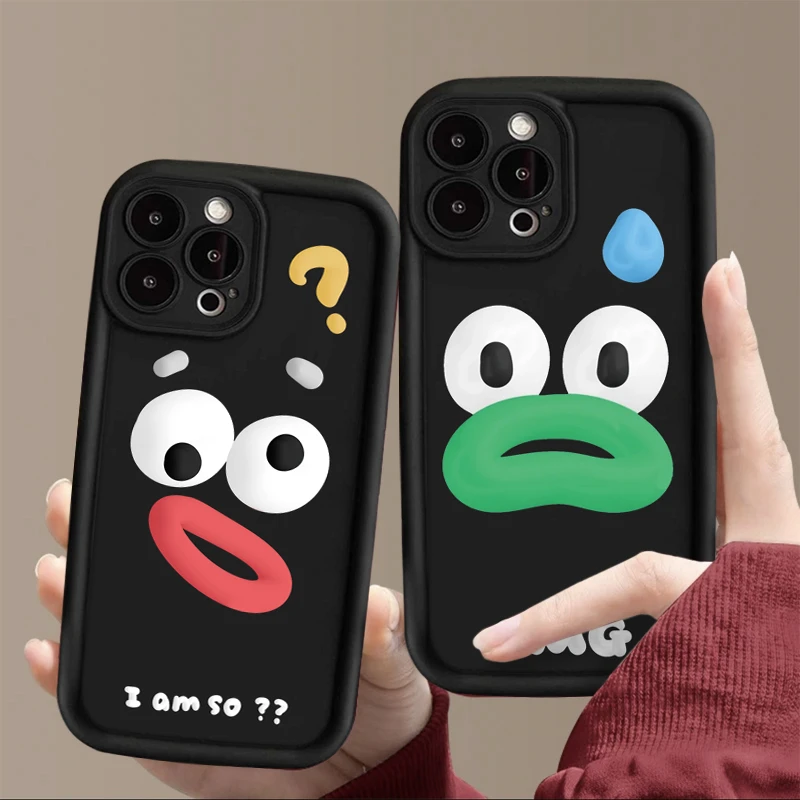 新款情侣搞怪表情适用iphone15苹果14手机壳13华为vivo小米oppo软