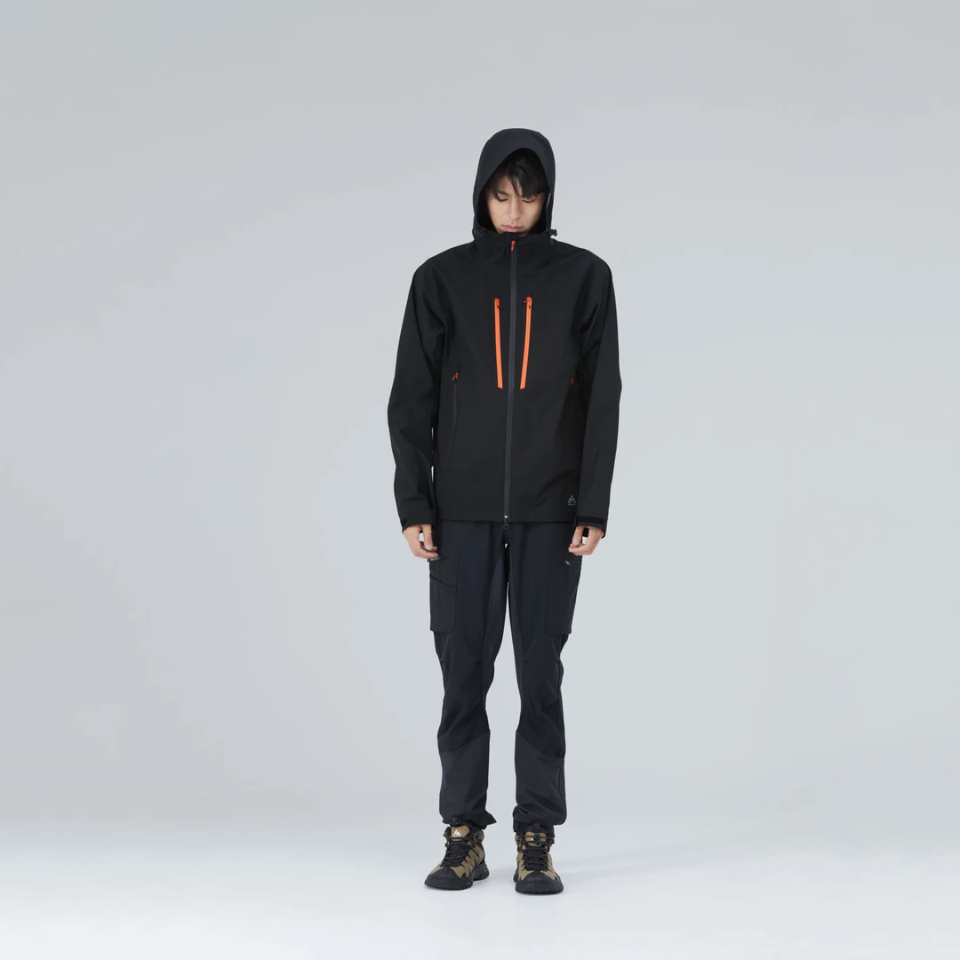 10049三层硬壳冲锋衣防暴雨透气弹力防风冲锋衣保暖冲锋衣登山