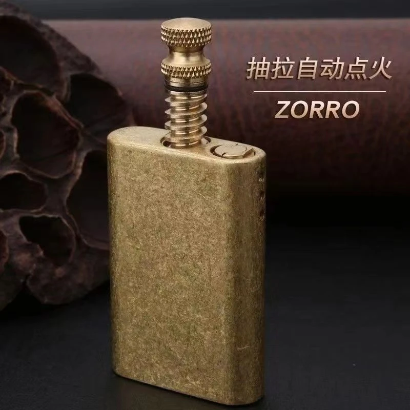 ZORRO佐罗煤油打火机553火把万次火柴户外便携复古火机铜火机个性