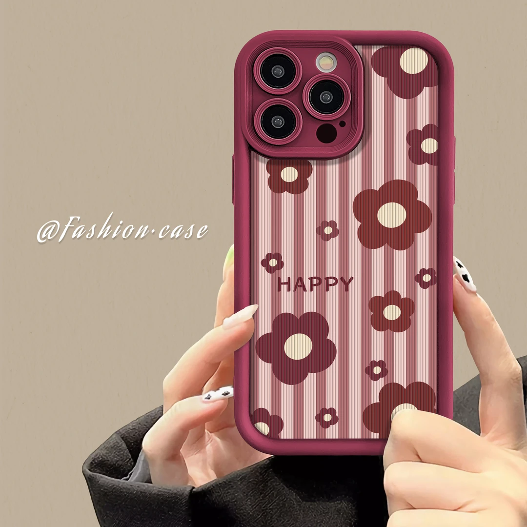 适用于苹果16华为OPPO小米VIVO创意防摔格纹潮LJ阶梯手机壳1F153