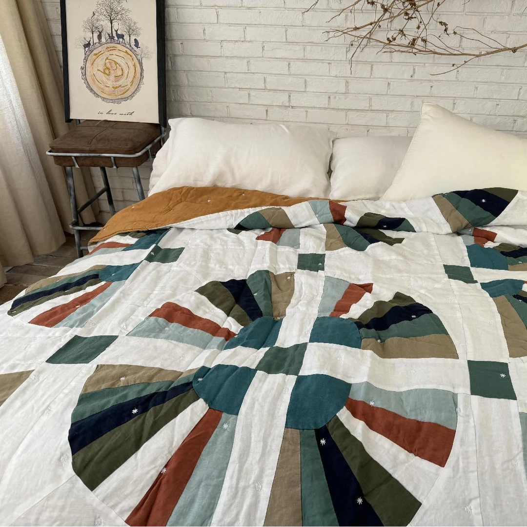 樱花被子AB面多色