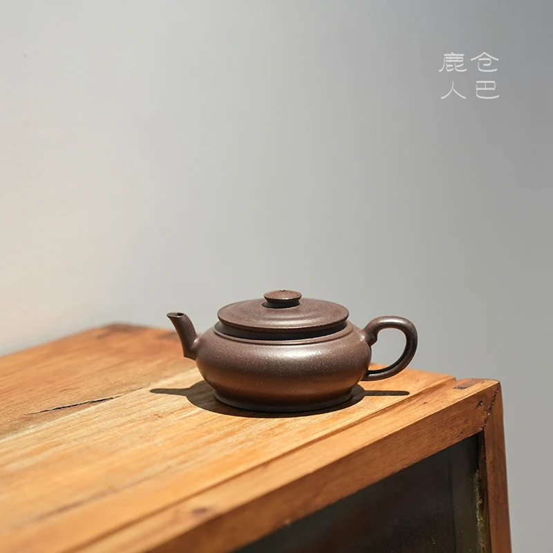 仓巴鹿人 墨云 宜兴紫砂壶原矿紫泥纯手工制作中式茶壶茶器160cc