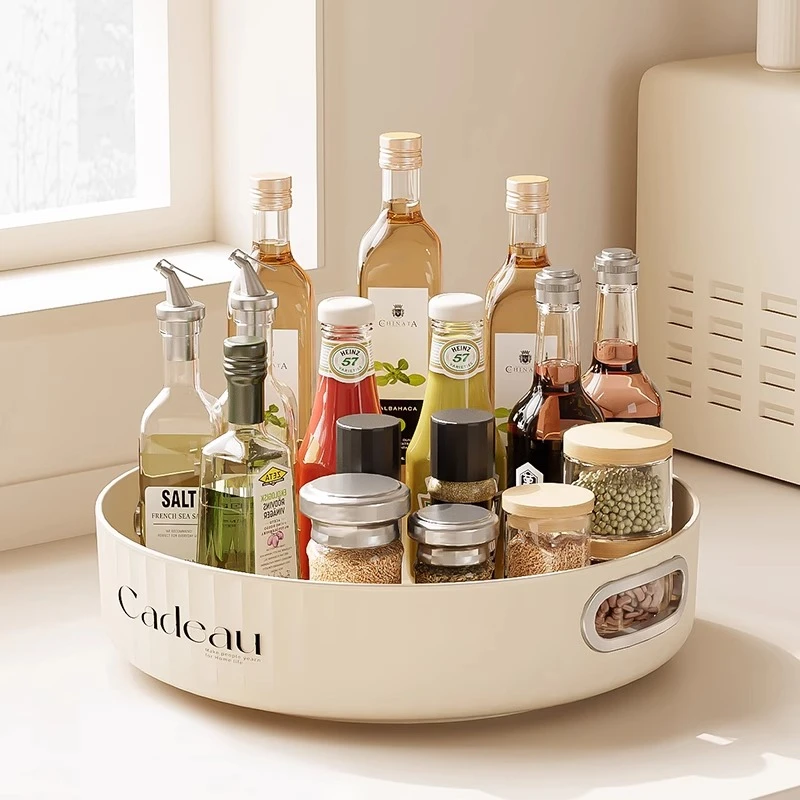 旋转调料置物架厨房台面多功能盐酱油瓶罐调味料收纳用品家用大全