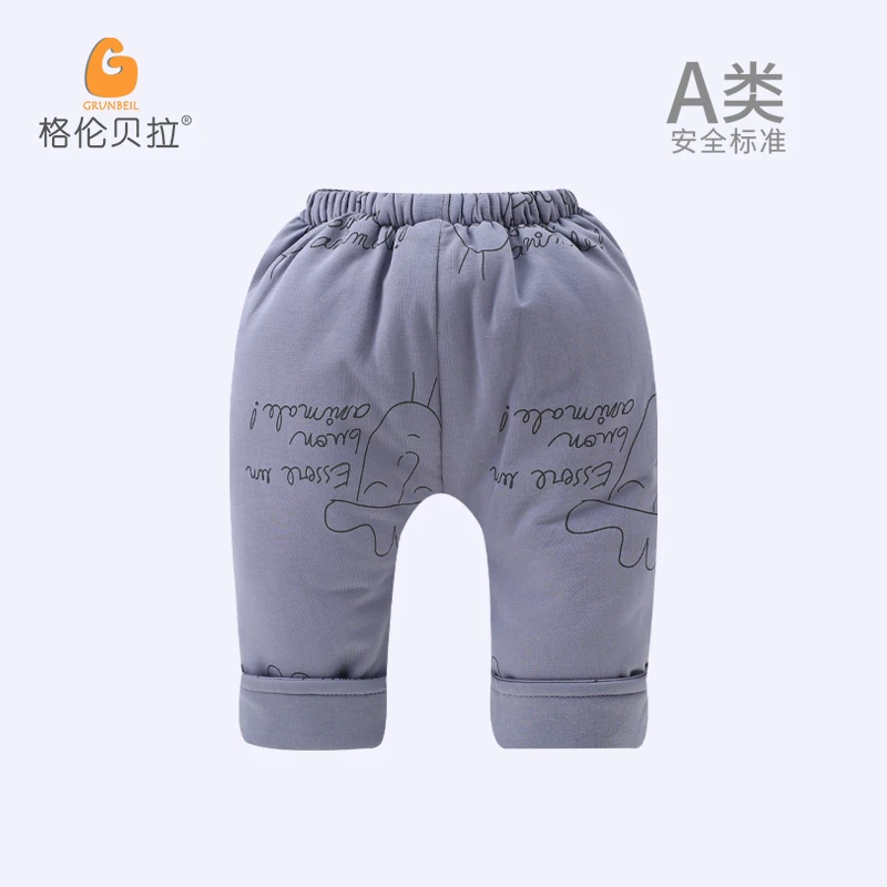 格伦贝拉宝宝冬季新品加棉保暖裤子 75B07