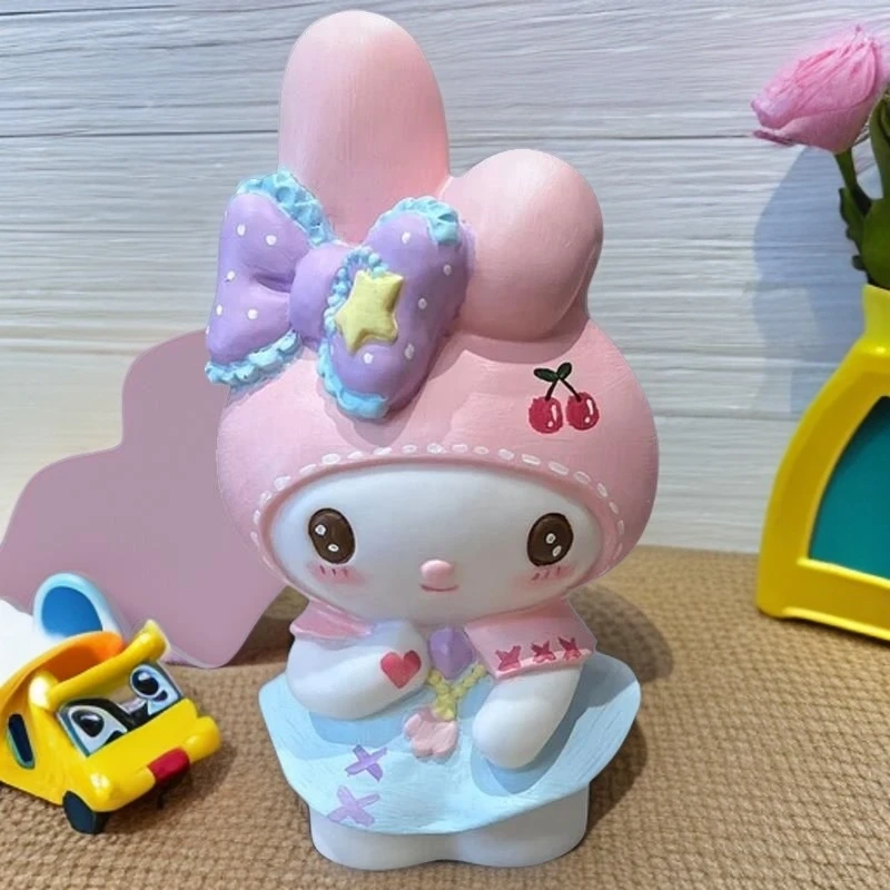 纯石膏大号3d立体娃娃涂色儿童创意手工diy彩绘存钱罐美乐蒂