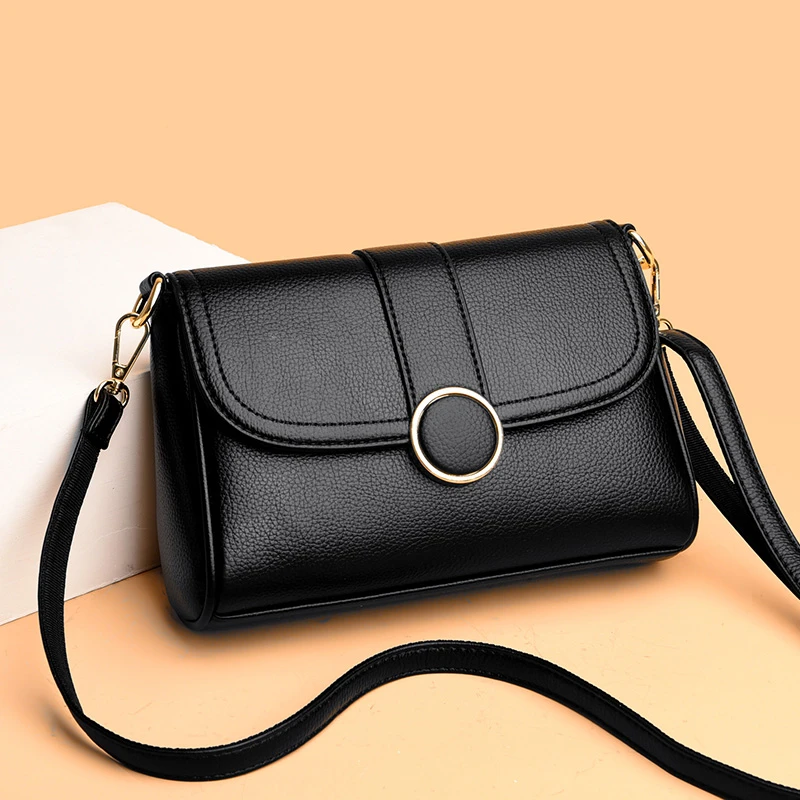 专柜正品包包中年软皮气质款妈妈包中年女士单肩斜挎包百搭女包包