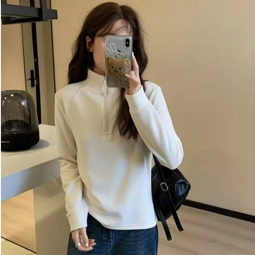 【拉链打底】2024秋冬款修身卫衣8822-21