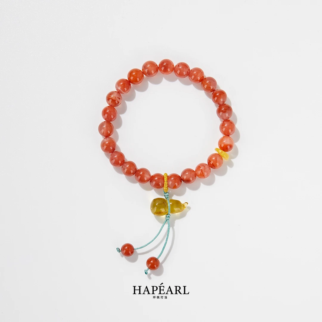 环佩玎当知否南红手串欧若风珠宝