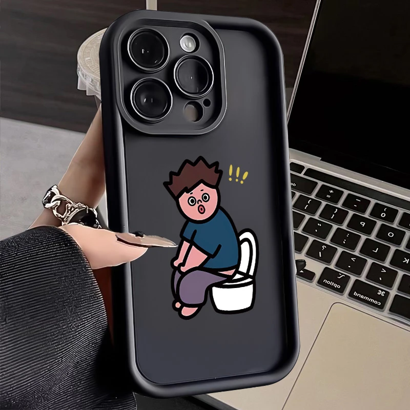 壳玛仕马桶男孩适用苹果15/14手机壳iPhone14promax软13pro12/11x