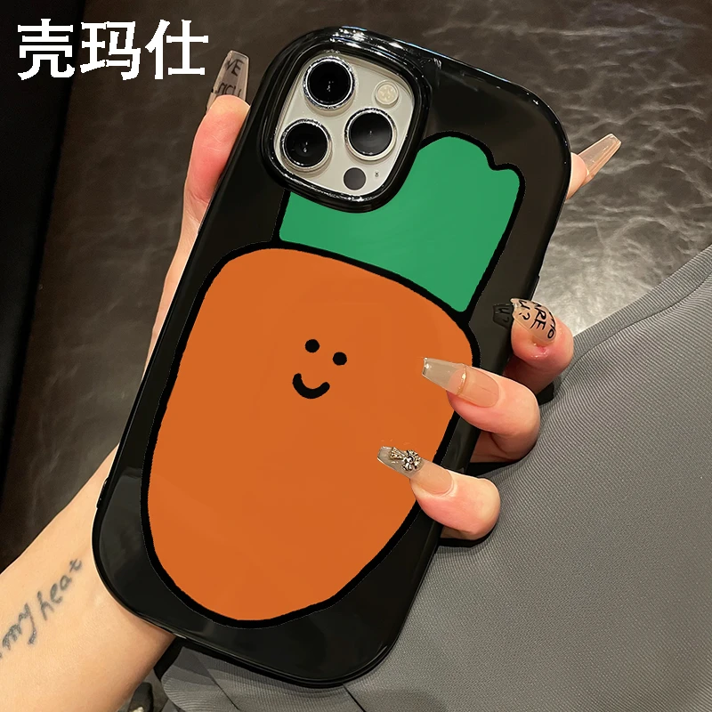 壳玛仕创意萝卜适用iphone15苹果14promax手机壳13胖墩12软11xs新