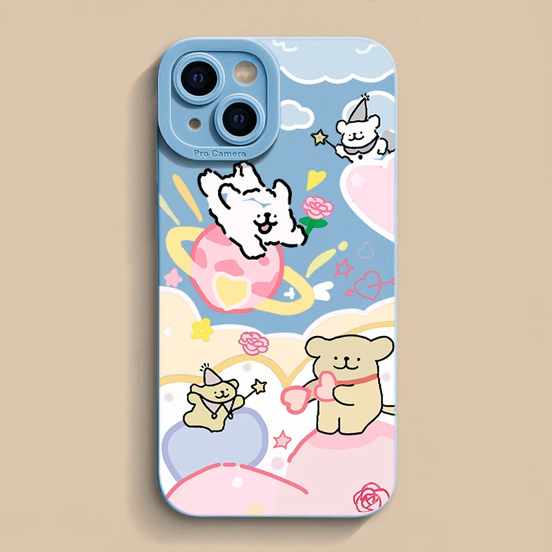 壳玛仕梦幻小狗适用iPhone15苹果12/13软壳14promax手机壳11x新款