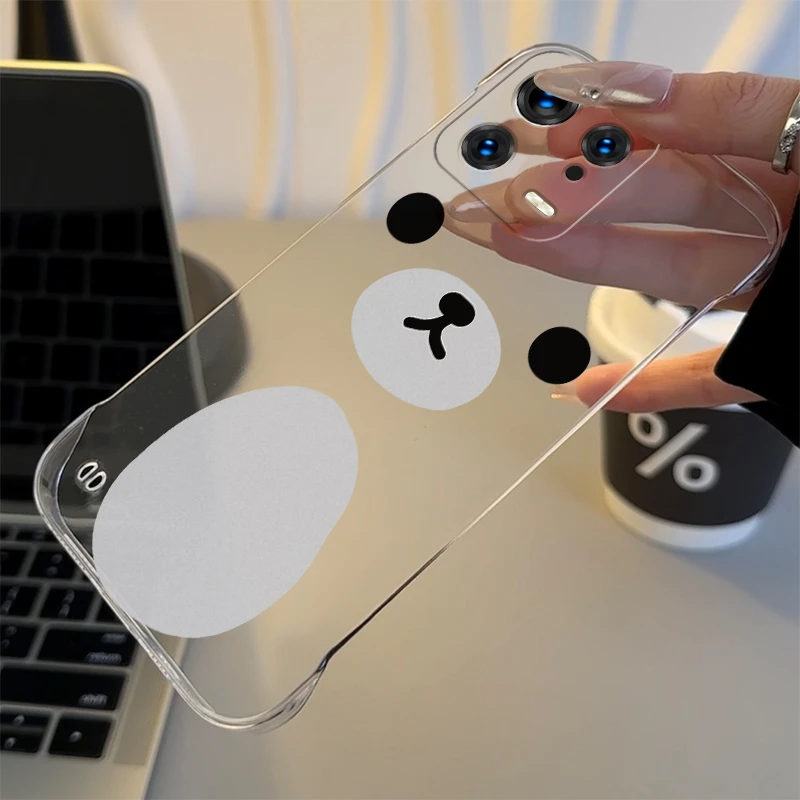 可爱小熊适用于小米13PRO手机壳13透明青春个性13ULTRA无边框PC壳