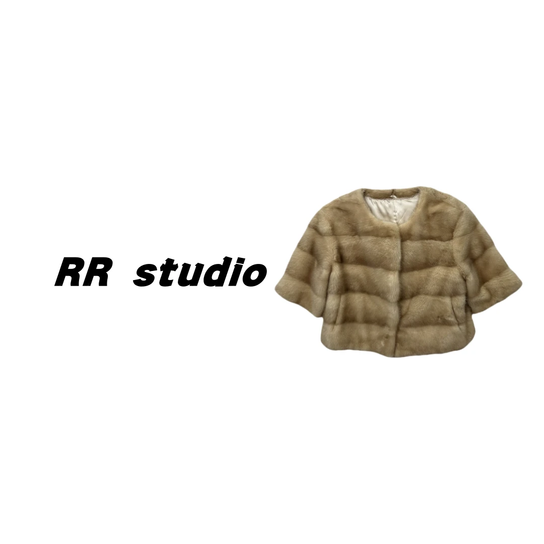 RR studio 2024新款经典毛领长款水貂#EENX60266