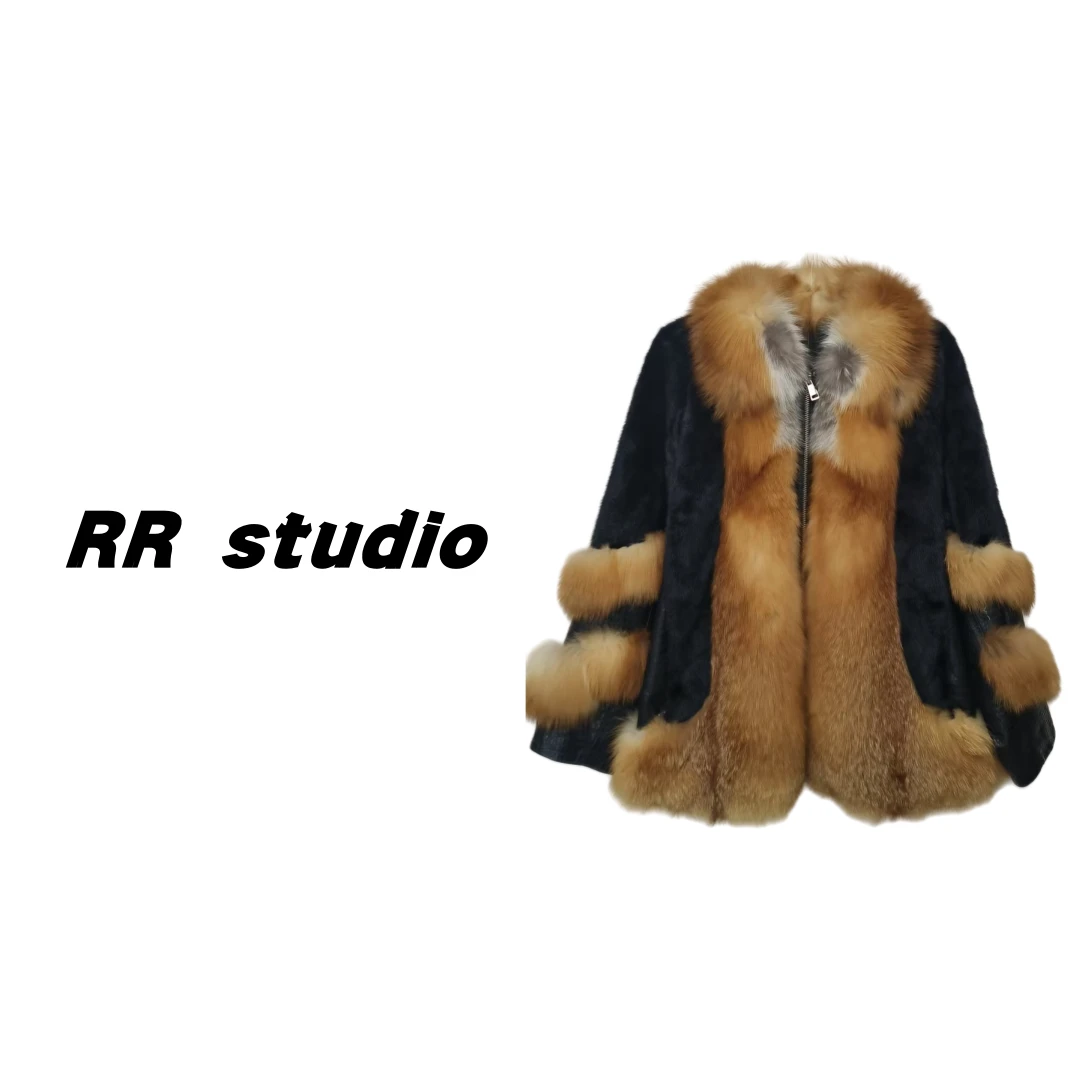 RR studio 时尚显气质毛绒款水貂外套#WWDH0531