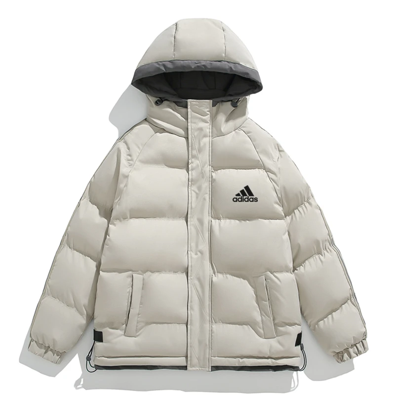 三叶草阿迪达斯潮流棉服男加厚冬季连帽棉衣男士保暖情侣款外套