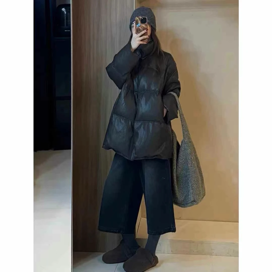 新款秋冬季百搭保暖面包服休闲学院风加厚棉服