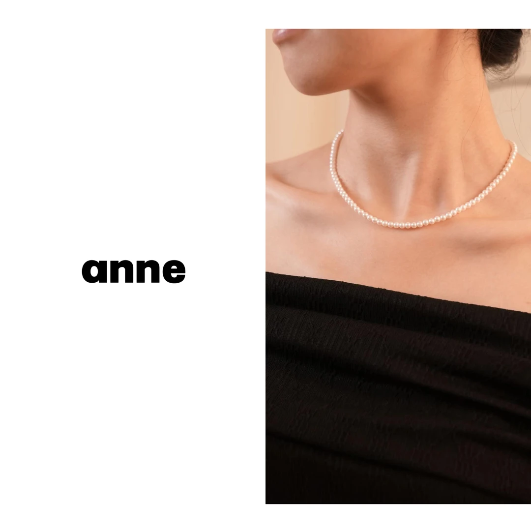 铜合金仿珍珠项链 【素月】轻奢小米珠项链女简约高级感优雅锁骨链