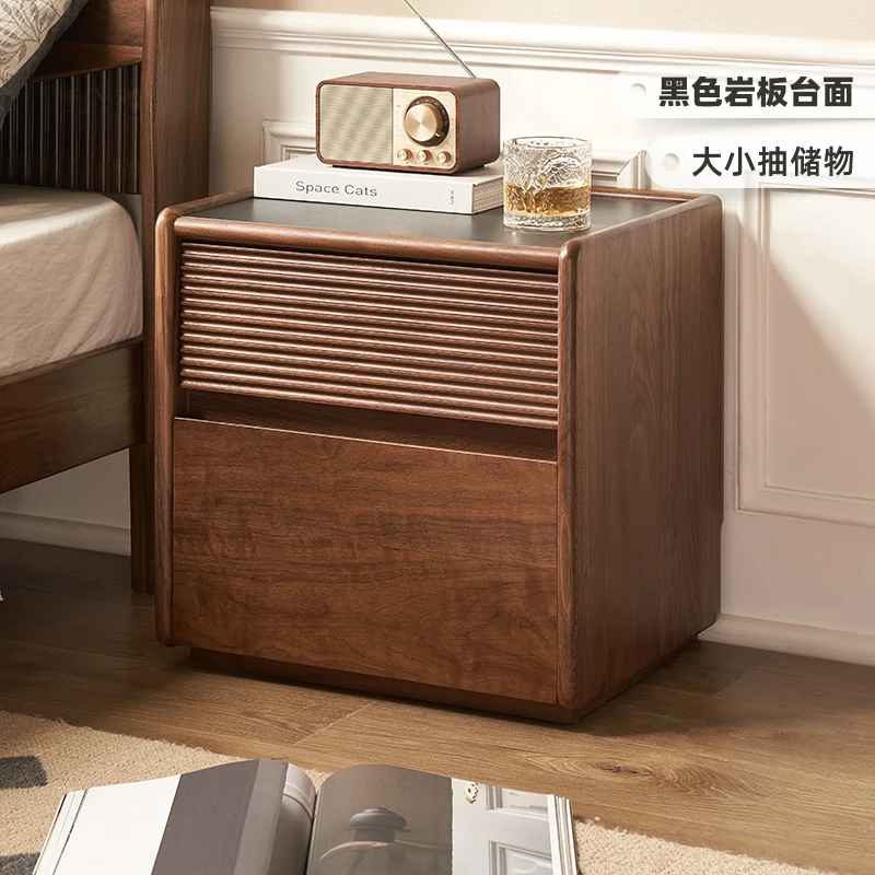 原始原素客厅家用简约大容量床头柜收纳柜玄关抽屉式置物M1023