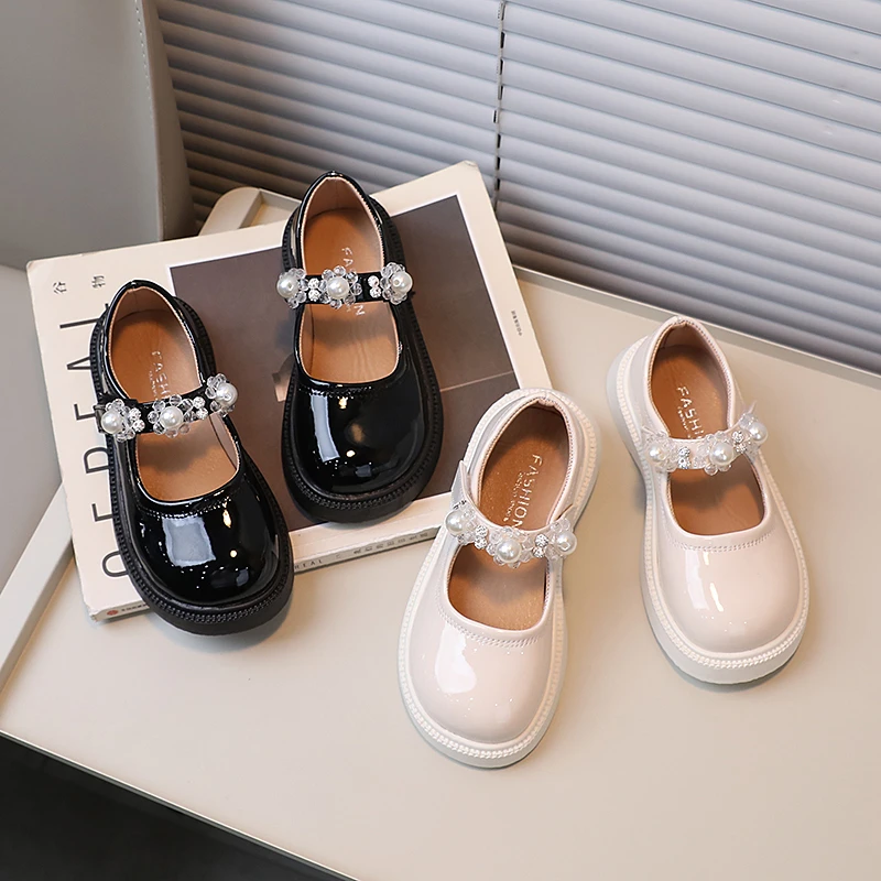 公主鞋女童小皮鞋2024春秋新款时尚儿童春季小女孩洋气软底单鞋潮