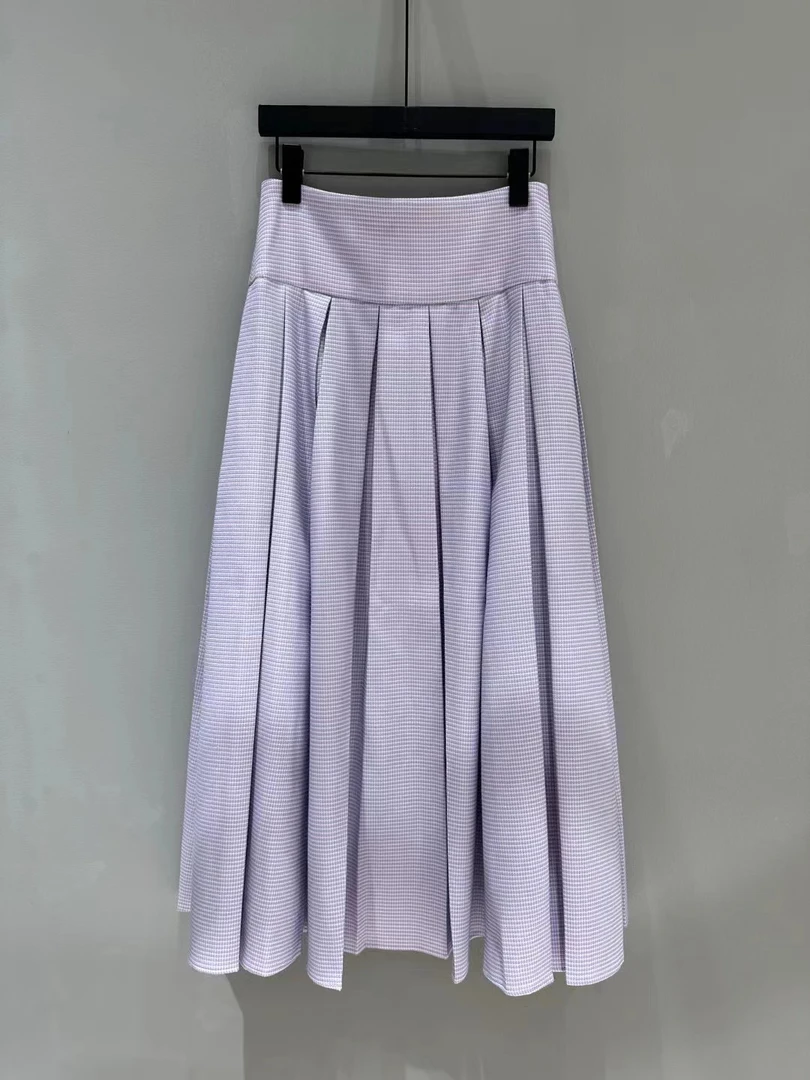 mithworld/沵媞 音韵紫百褶肌理半裙