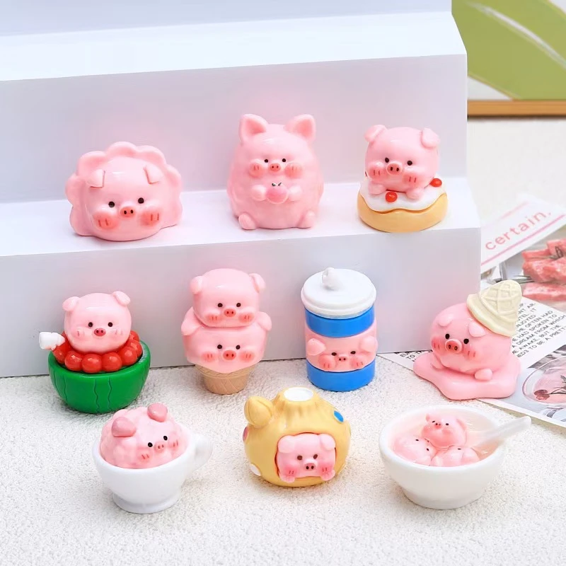 【超级福利！拍1拆2！】食玩小猪可爱卡通公仔摆件