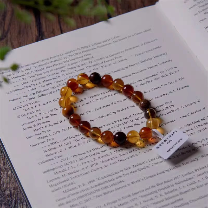 【郭老师】约9-10mm缅珀多宝单圈手串女款