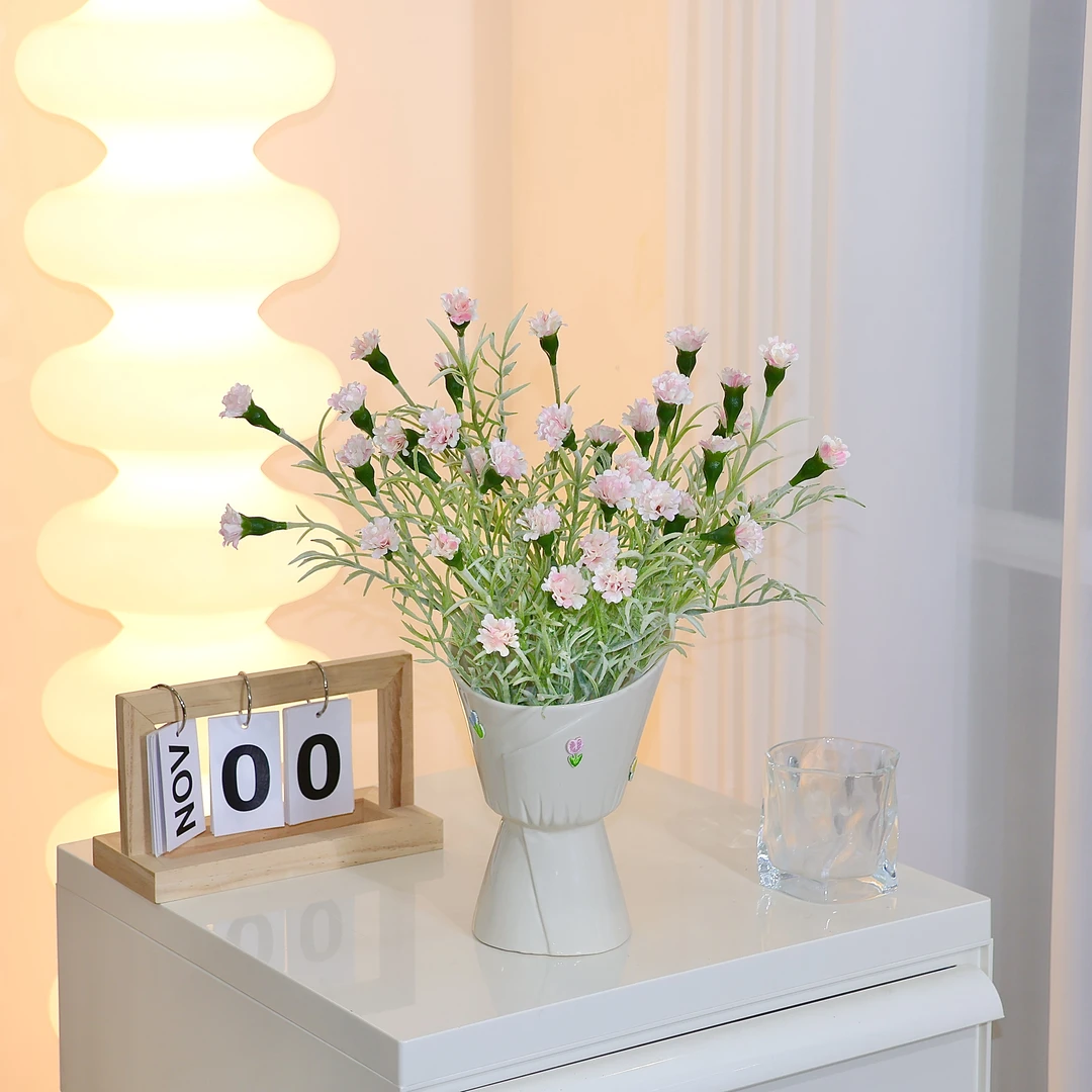 仿真金盏花小清新花束单枝假花客厅插花摆件室内餐桌家