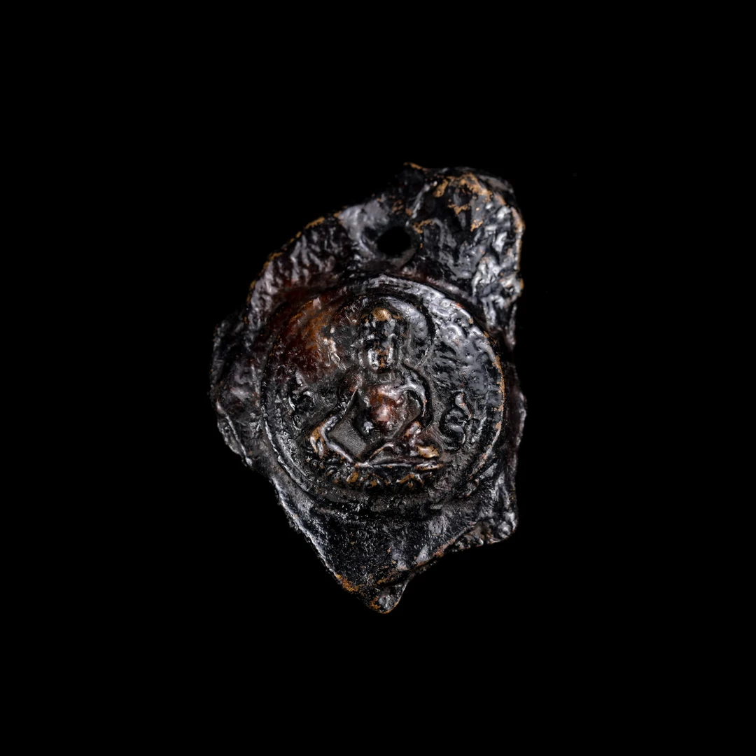 紫铜古董佛牌古玩杂项