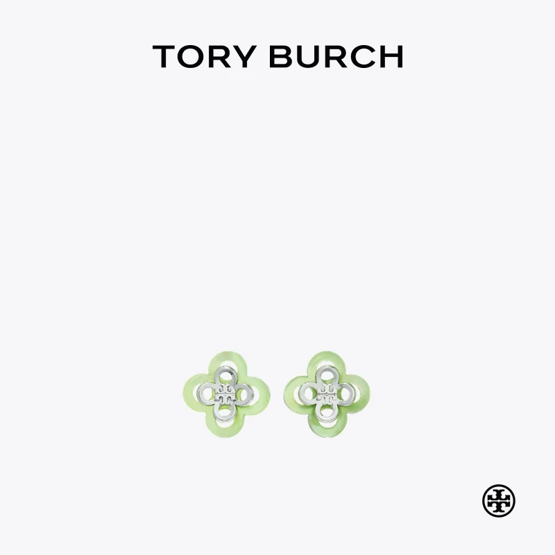 【季末礼遇】TORY BURCH 汤丽柏琦 KIRA 四叶草花卉耳钉 154280