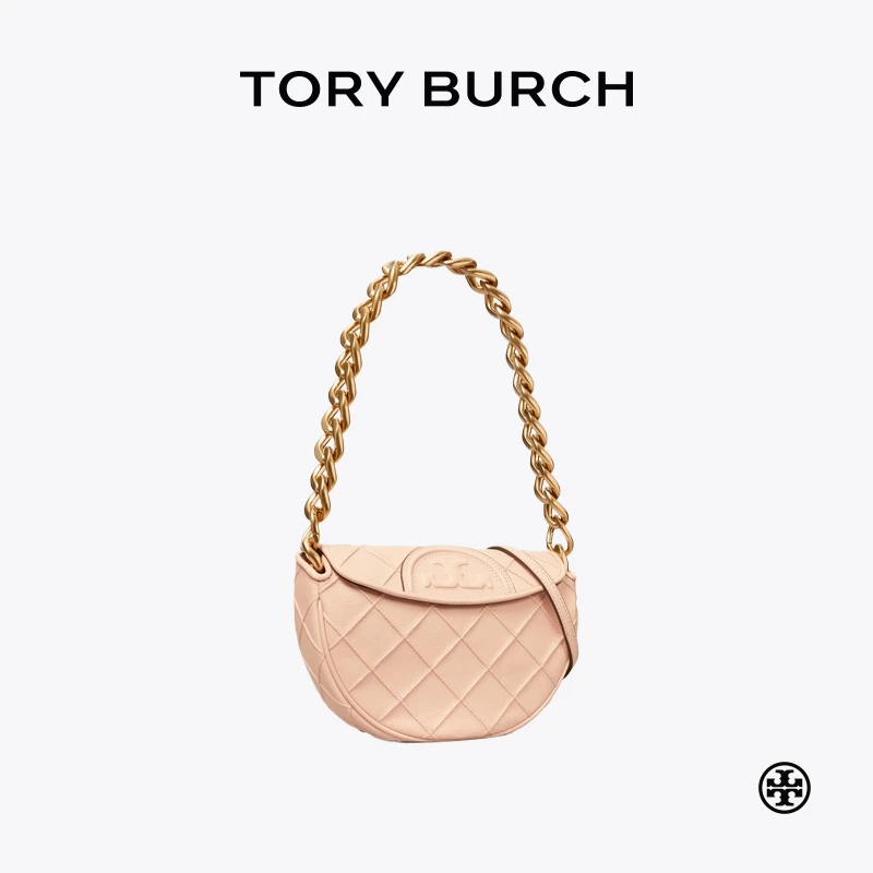 【礼遇】TORY BURCH 汤丽柏琦 FLEMING 迷你单肩新月包158902