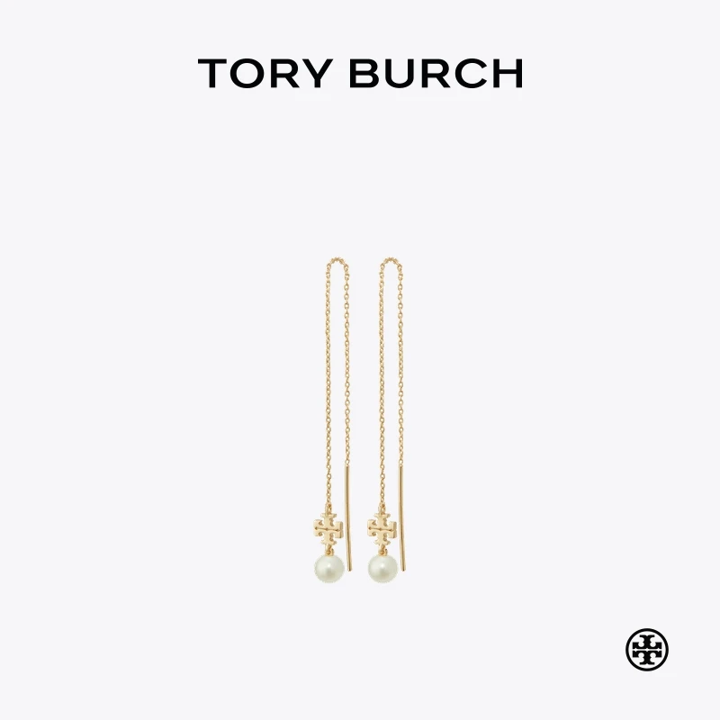 【礼遇】TORY BURCH 汤丽柏琦 KIRA 穿绳式耳环 157965