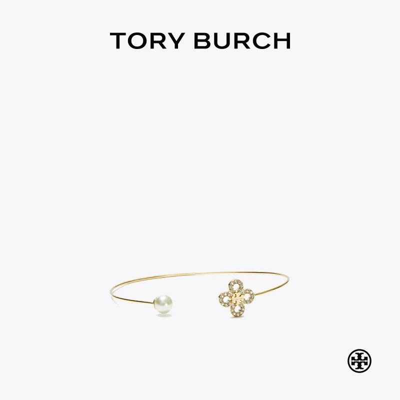 【礼遇】TORY BURCH 汤丽柏琦 KIRA 四叶草手镯 163715