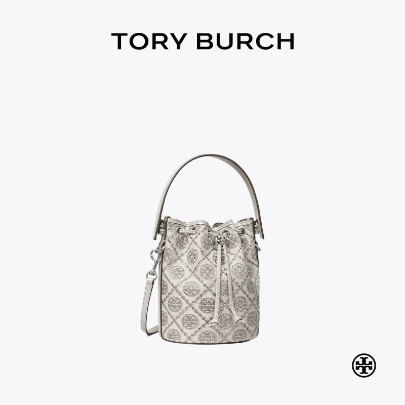 【礼遇】TORY BURCH 汤丽柏琦 T MONOGRAM迷你水桶包 162791
