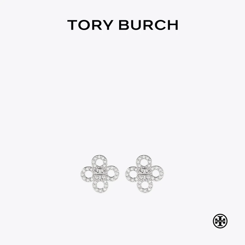 【礼遇】TORY BURCH 汤丽柏琦 KIRA小号四叶草花卉耳环153724