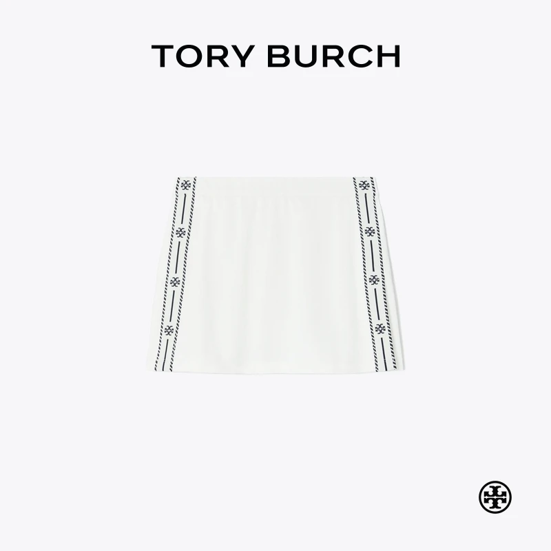 TORY BURCH 汤丽柏琦 运动系列 网眼布侧开衩网球短裙半身裙83156