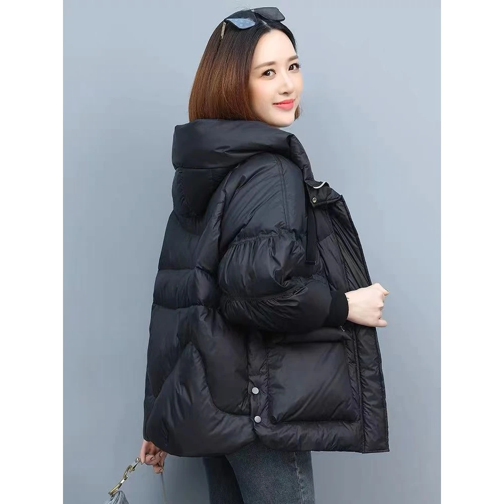 冬季休闲减龄羽绒服外套冬季韩版宽松时尚短款棉衣新款棉袄女爆霏