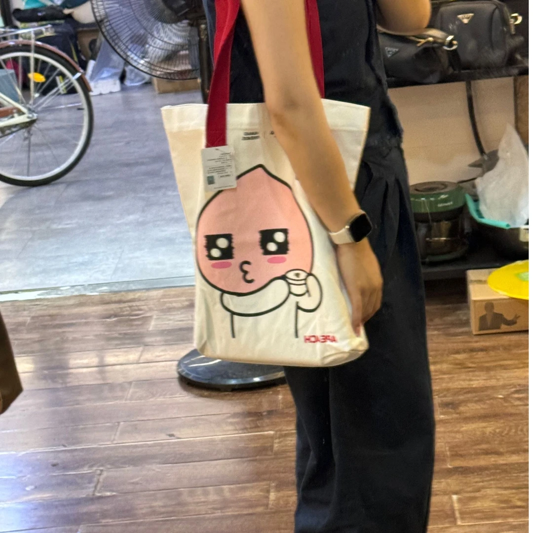 帆布袋便携学生手拎包资料上班通勤卡通手提包