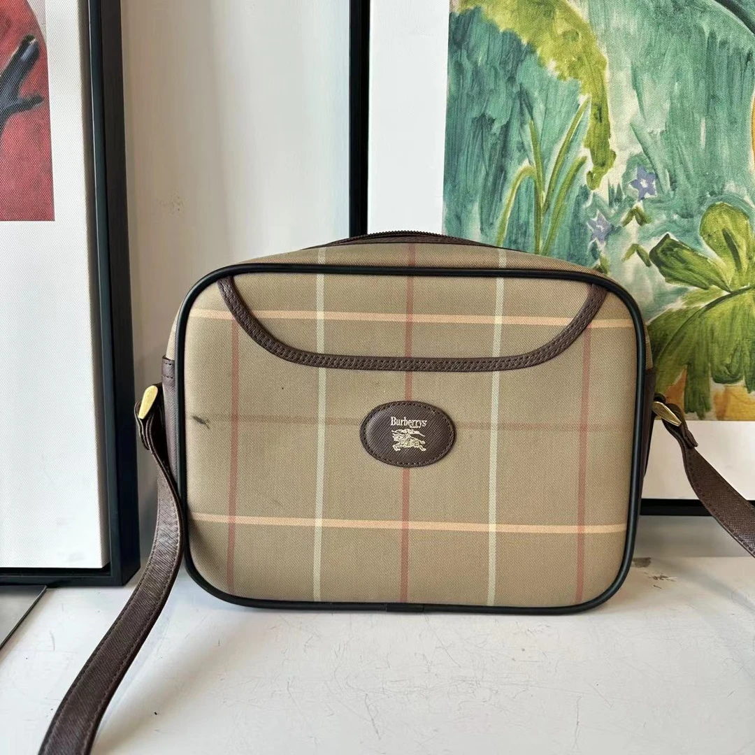 95新 BURBERRY/博柏利 拼色单肩包【奢满满奢品】m100366