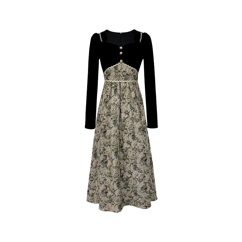 Yeah Me-【威廉古堡】原创设计时尚显瘦收腰连衣裙-39149K