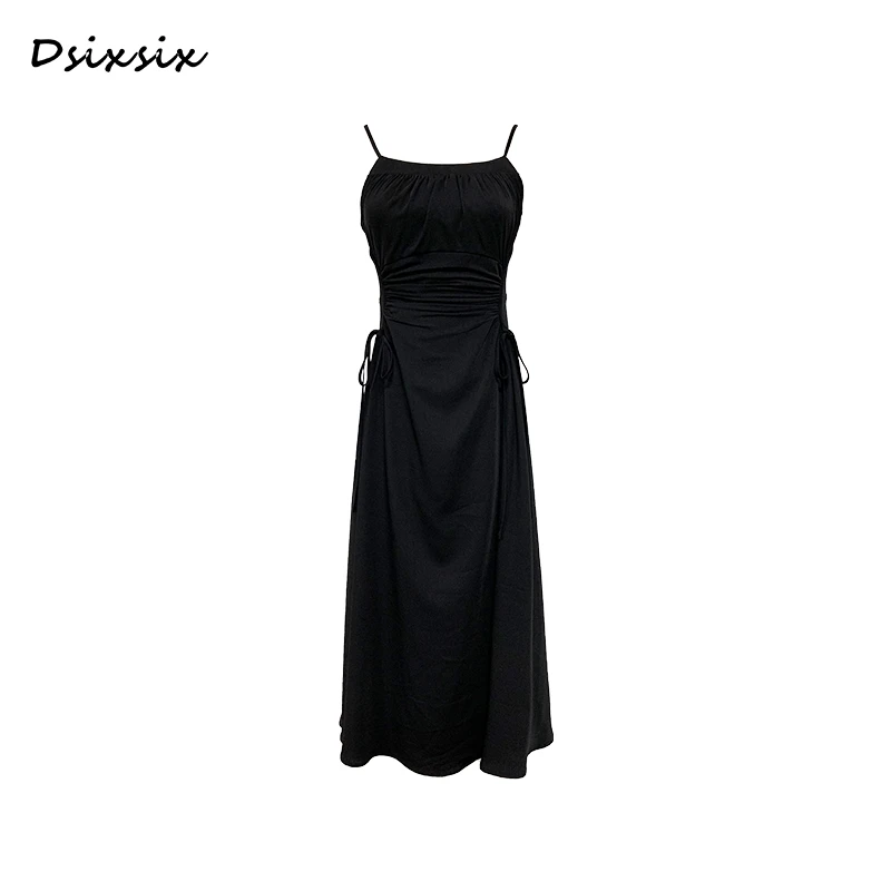 Yeah Me/也觅【瞒天过海】夏日新款时尚气质收腰显瘦吊带连衣裙女