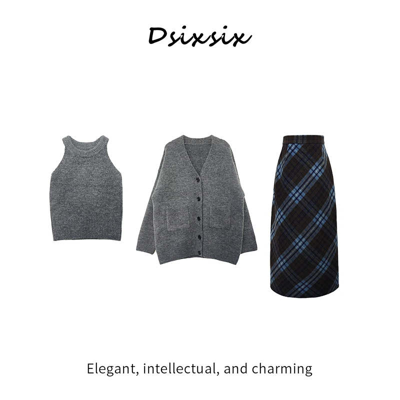 Yeah Me-【可颂小调】原创显瘦套装连衣裙-B9670Q-BN687Q-BN666Q