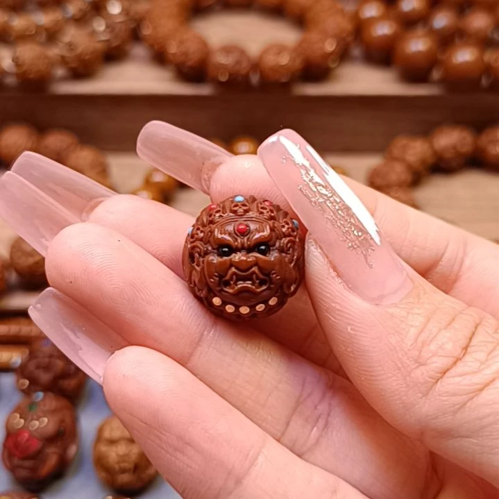 【闪购商品】紫金鼠手串柱18mm大黑天紫金鼠手串