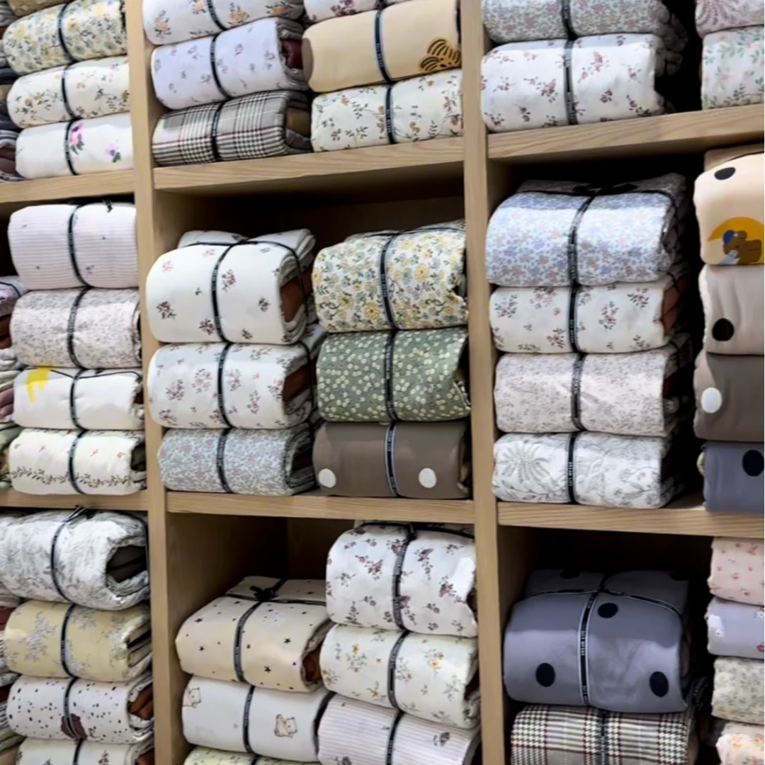 AB柔软全棉水洗棉碎花套件