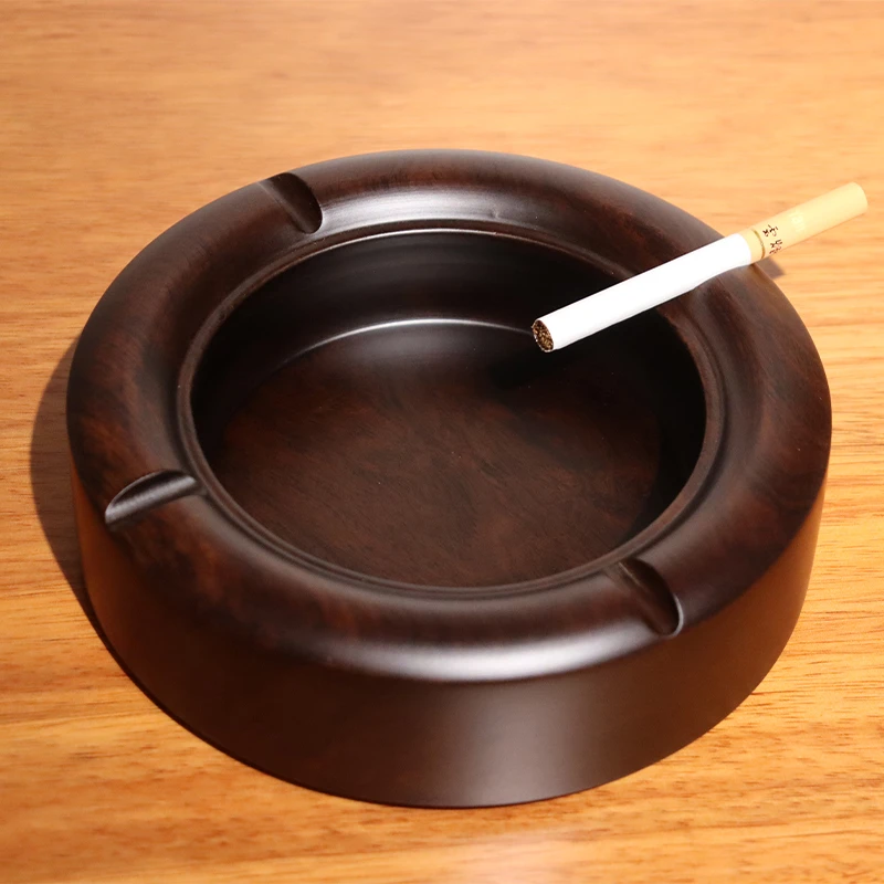 轩和刚果花梨烟灰缸防飞灰高颜值高端大气家用办公室书房创意烟缸
