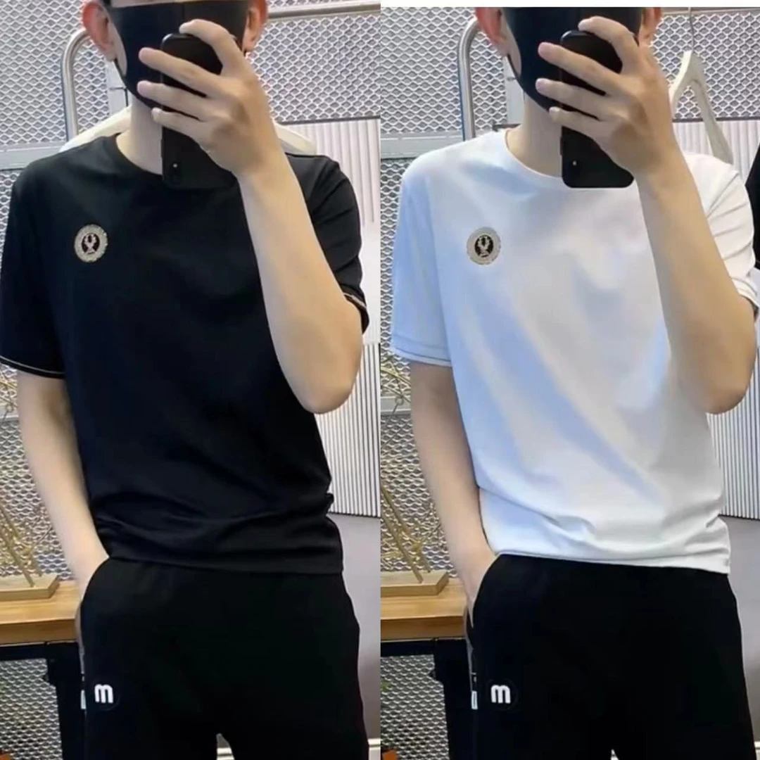 男士圆领精致小鹿标半袖8115